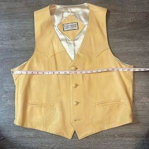 Continental Leather Fashions Vest w\Ostrich Accent